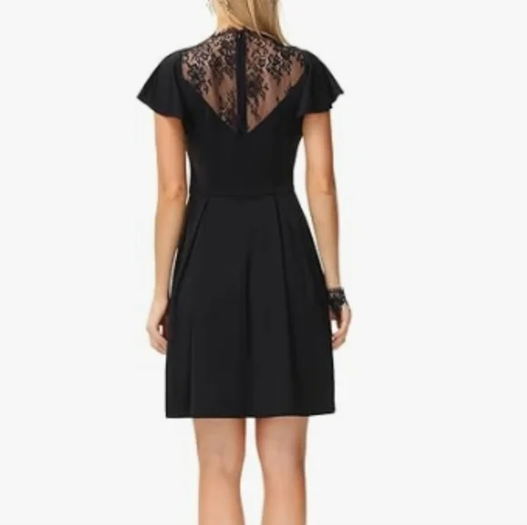 NWT Scarlett Darkness Black Skater Lace Detail Dress 3x - Picture 3 of 3